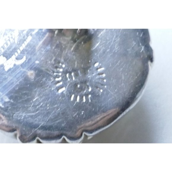 Signed Frederick Jean Duclos Bold Sterling Silver Electroform Striped Dome Earri - Picture 11 of 14